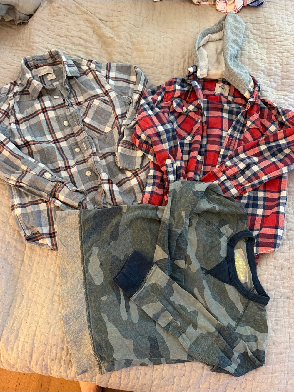 Boys long sleeve bundle (size 8, CrewCuts Mini Boden)